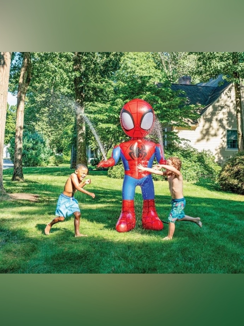 NWT - Little Kids Spiderman 6' Inflatable Sprinkler